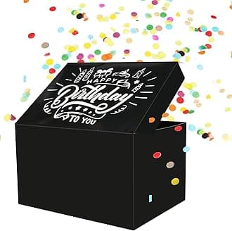 OFFCUP DIY Explosion Surprise, Confetti Gift Box for Birthday, Valentines, Wedding, Anniversary, Congratulations for Man, Woman, Boy, Girls, Friends