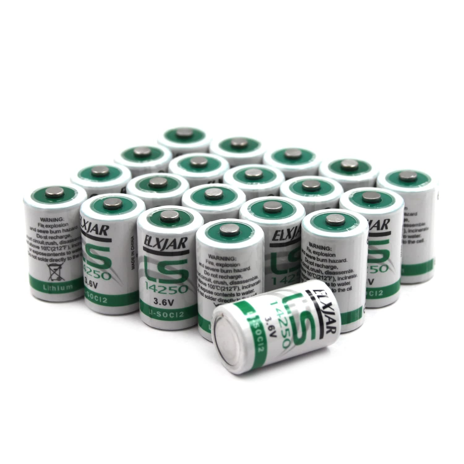 (20-Pack) 3.6V 1/2AA LS14250 Lithium Battery Replacement for SAFT Water Meter Electricity Meter Gas Meter ER3S ER4 LS14250 TL-2150 TL-5101