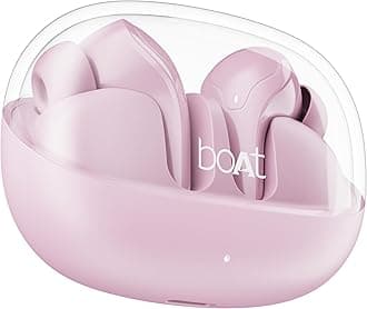 boAt Airdopes 311 Pro, 50H Battery, Fast Charge,ENx Tech, Transparent LID, Low Latency,Stream Ad Free Music via App Support, Bluetooth Earbuds, TWS Ear Buds Wireless Earphones with mic (Lavender Rush)