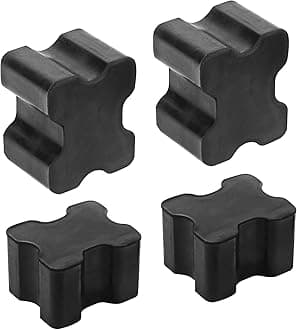 4 PCS Car Coil Spring Spacers, Rubber Front Coil Spring Booster Kit, 1" to 1.5" Coil Spring Lift Spacers Car Accessories, Universal for Most Cars SUVs (Black)