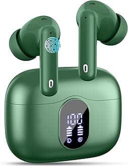 Wireless Earbuds with Portable Charging Case, Bluetooth Headphones with HD HiFi Stereo, Touch ControlClimatePartner certified