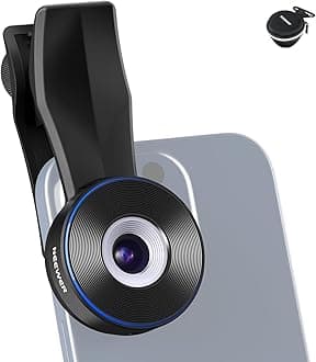 NEEWER 45X Mini Pocket Microscope Lens with 17mm Thread Phone Lens Clip, 2 Brightness LED Light, Microscopic World Observation, USB C Cable, Compatible with iPhone Samsung, LS-32 PRO