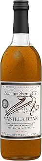 Sonoma Syrup Co. Vanilla Bean Infused Simple Syrup 25.4 fl oz | for Coffee, Tea, and Baking | Hand Crafted in the USA