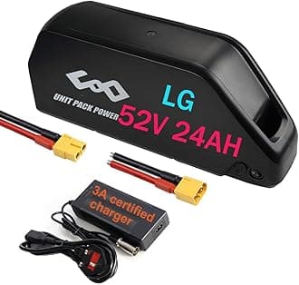 (UK Warehouse) Ebike battery 52V 24AH LG4800cell Lithium electric bike batter...