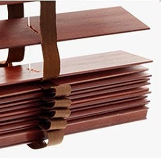 Blackout Venetian Blinds, Real Wood Blinds for Windows, Indoor and Outdoor Horizontal Blinds, 60/70/80/90/100/110cm Wood Venetian Shades,WxH-80x200cm/31.5 * 79in