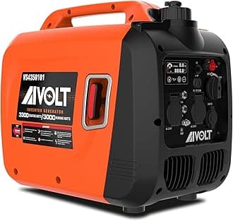 AIVOLT 3300W Petrol Inverter Generator 4 Stroke Portable Generator for Camping, Jobsites - Pure Sine Wave, Ultra Quiet-149cc Engine, 4.2L Fuel Tank