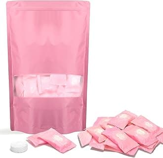 Classycoo Compressed Towel 100 PCS Tablets - Thick, Individually Wrapped Portable Disposable Face Towel Cotton Coin Cloth for Travel, Camping, Hiking, Beauty, Wipes(Soft, Odorless, 9.64 x 7 IN)