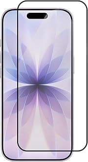 MoCoTech HD+ Edge-to-Edge Tempered Glass for iPhone 17 5G / iPhone 17 Pro 5G / iPhone 16 Pro 5G – Full Screen Protector Guard, 9H, Anti-Scratch, Bubble Free, Case Friendly with Easy Installation Kit