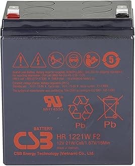 CSB HR1221W F2 - rechargeable battery HR 1221W F2 12V/5.1Ah