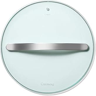 12" Glass Lid for Pots and Pans - Made With Tempered Glass - Sized to Fit Caraway Ceramic-Coated & Stainless Steel Cookware
