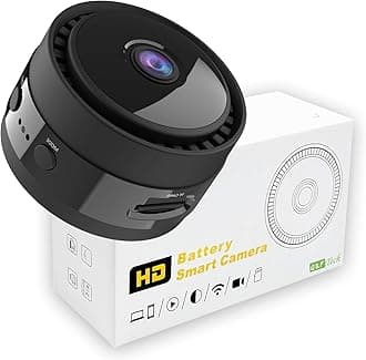 Q&F Tech WiFi Wireless 1080P HD Video Camera/Night Vision/Home IP Camera/Motion Detection/Security Surveillance System/Mini Size/Portable Camera, Rechargeable/iOS/Android App, for Indoor/Sports