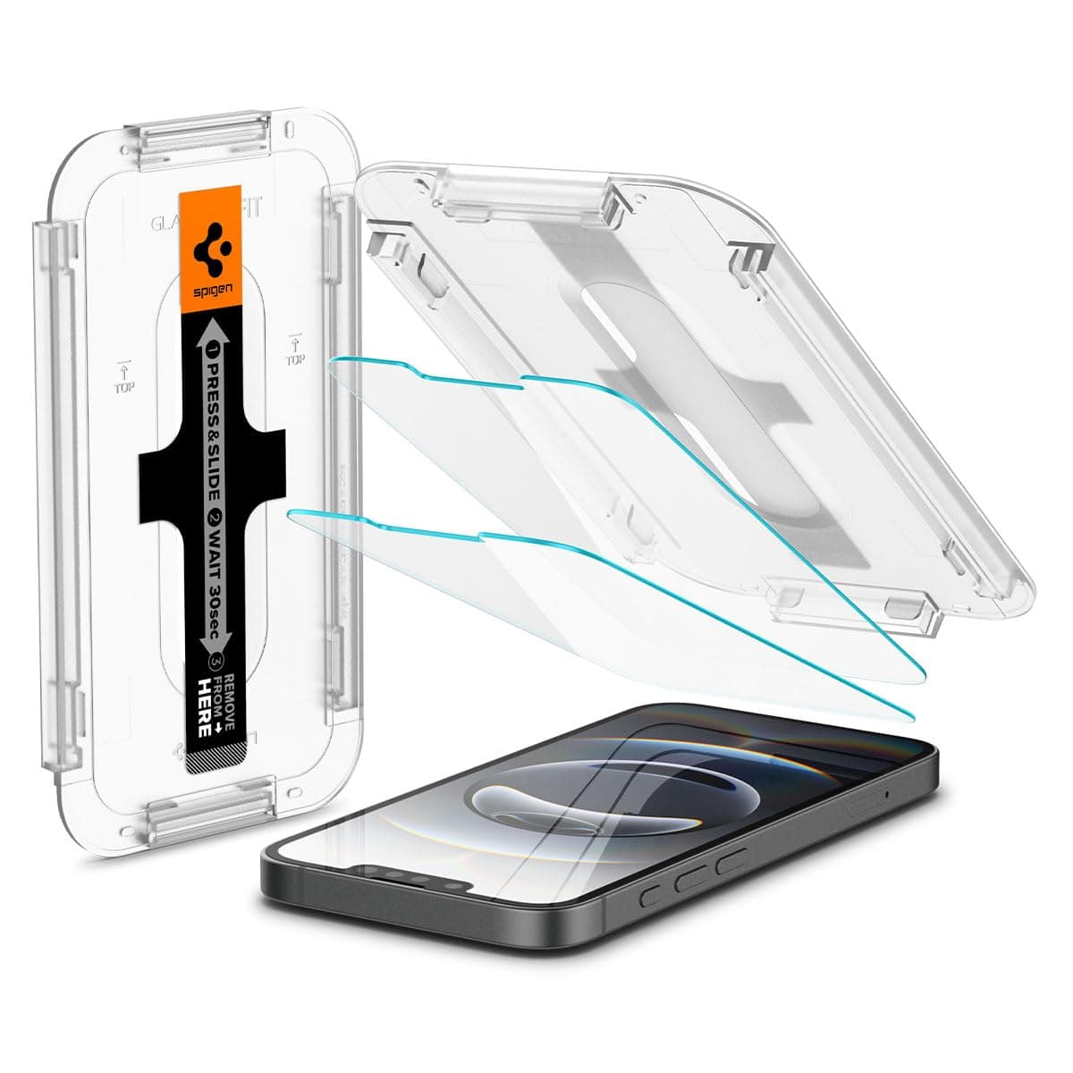 Spigen EZ Fit Tempered Glass Screen Protector Guard for iPhone 17e/16e/14/13/13 Pro - 2 Pack