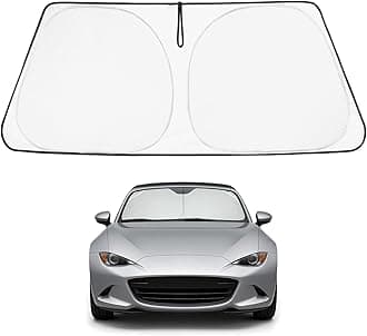 Proadsy Front Windshield Sun Shade Foldable Sunshade Protector Custom Fit Mazda MX-5 Miata Convertible 2017 2018 2019 MX5 Accessories 2023 Upgrade