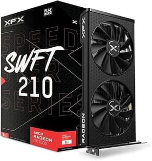 Speedster SWFT210 Radeon RX 7600 Graphics Card with 8GB GDDR6 HDMI 3xDP, AMD RDNA 3 RX-76PSWFTFY