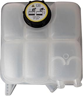 TRQ Front Radiator Coolant Reservoir Expansion Tank Overflow Bottle Compatible with 2013-2018 Ford C-Max 2013-2016 Escape 2012-2018 Focus 2014-2016 Transit Connect
