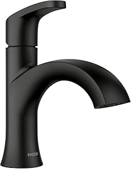 Moen 84346BL Karis One-Handle Lavatory Faucet, Black Matte