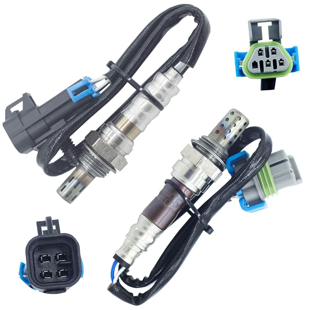 Oxygen Sensor O2 (Only fit 2.4L Engine) for Chevrolet Malibu Equinox Captiva Sport GMC Terrain Pontiac Solstice G6 Saturn Vue Sky Aura Upstream+Downstream 2pcs