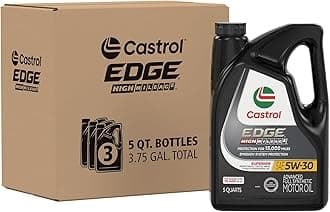 EDGE High Mileage 5W-30 Advanced Full Synthetic Motor Oil, 5 Quarts, Pack of 3