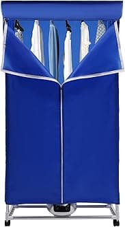 Clothes Dryer, 1200-1500W, Portable Travel Mini Dryer Machine with Screen Touch, Electric Dryer for Homes, Apartments, Dormitories, Caravans(Blue)