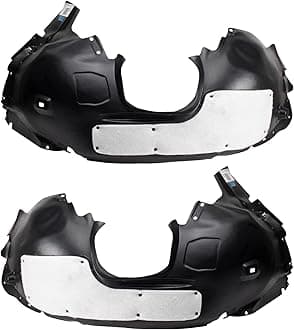 TRQ Inner Fender Liner Set Compatible with 2012-2018 Ford Focus FO1248150 FO1249150