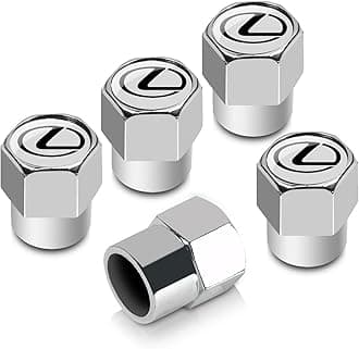 Lexus Chrome Tire Stem Valve Caps Set