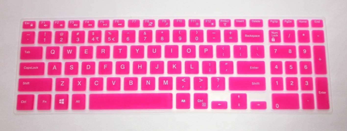 US Layout semi-Medium Pink Keyboard Protector Skin Cover for Dell Inspiron 15-3542 15-3543 15-3551 15-5547 15-5548 17-5758 17-5748 17-5749 i5545 i3543 i3541 i3551 i5548 i5547 i5748 i5749 i5758 Series