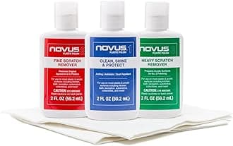 Novus Plastic Polish Kit 1&2 x 59,20 ml (2 once) + 4 wipes
