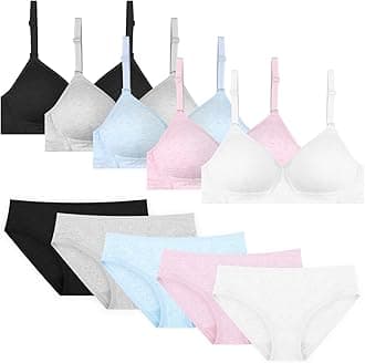 Phennie's Big Girls Cotton Training Bras Kids Wireless Light Padded for Teens 10-18 Years