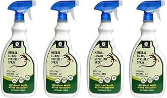 OrganicDews Herbal Lizard Repellent Spray 500 ml (Pack of 4) - Powerful Repellent Formulation with Peppermint oil and other Essential oil - Ready to Use - 500 ml (Pack of 4)