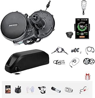 BAFANG BBSHD 48V/52V 500W 750W 1000W Mid Drive Kit with Battery Optional BBS01 BBS02 8FUN DIY Conversion Kit with LCD Display & Chainring Mountain Bike, Road Bike