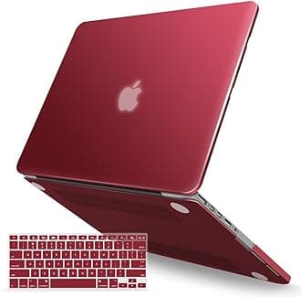 IBENZER Compatible with MacBook Pro 13 Inch Case 2015 2014 2013 end 2012 A1502 A1425, Hard Shell Case with Keyboard Cover for Old Version Apple Mac Pro Retina 13, Wine Red, R13WR+1