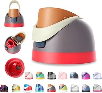 Replacement Lid for Owala Freesip Water Bottle, Compatible with Owala Lid and Cap, Premium Accessories for 16oz 24oz 32oz 40oz Bottles,Leak-Proof,BPA-Free(Reddish Brown)