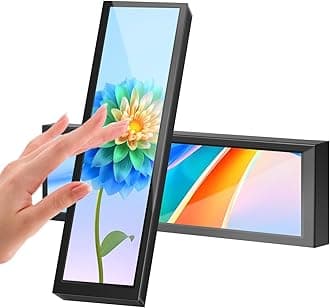 8.8 Inch Small Touchscreen Monitor, PC Temperature Display, PC Sensor Panel Display, IPS USB Mini Screen for Raspberry Pi, AIDA64 PC CPU RAM Data Monitor, Temperature Monitor for PC ARGB Computer Case