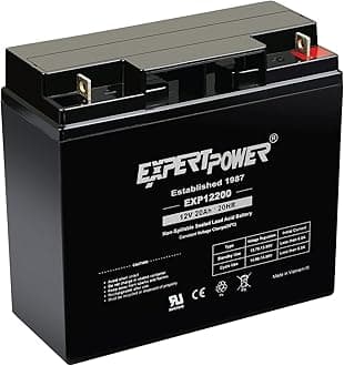 ExpertPower 12 Volt 20 Ah EXP12200 Rechargeable SLA Battery