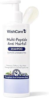 Multi Peptide Anti Hairfall Shampoo | Paraben & Sulphate Free Shampoo for Women & Men with Rice Water, Rosemary, Hyaluronic Acid & Caffeine for Hairfall Control | 250ml