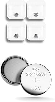 PingaOculto Spy Earpiece Wireless Earphones Invisible - Silver Oxide Button Cell Batteries with Battery Voltage 1,55 V 8 mAh (4 Battery Units 337 - SR416SW for Spy Earpiece Vip Pro Mini or SuperMini)