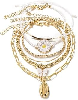 Latest Stylish Multilayer Gold Plated Bangle Bracelet for Women and Girls