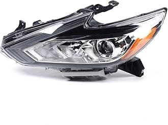 16-18 Halogen Headlight, 26060-9HS0A NI2503247 Left Headlamps Compatible For Nissan Altima 2016 2017 2018 (Left Driver Side)