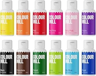 Colour Mill Oil-Based Food Coloring, 20 Milliliters (Kickstarter 12 Pack)