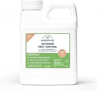 - Wondercide - Outdoor Pest Control Spray Concentrate with Natural Essential Oils - Mosquito, Ant, Roach, and Insect Killer, Treatment, and Repellent - Safe Around Pets, Plants, Kids - 16 oz