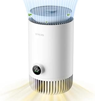 Humidifier and Air Purifier in One, 2 in 1 Evaporative Humidifier and HEPA Air Purifier Combo for Bedroom, 0.8 Gal Water Tank Top Fill, 23dB Quite Mist-Free