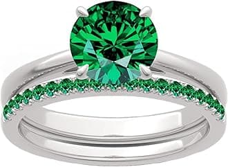 Jeulia 925 Sterling Silver Ring Set Wedding Rings Engagement Rings for Women Anniversary Promise Ring Bridal Sets