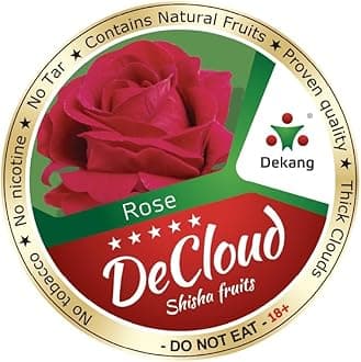DECLOUD SHISHA Shisha Fruit (Rose), 1.8 oz (50 g), Shisha Flavor, Hookah, Non-Nicotine