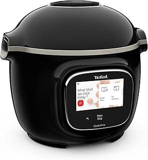 Tefal Cook4me Touch CY912840 Connected Digital Multi Pressure Cooker – 6L/Black & Stainless Steel