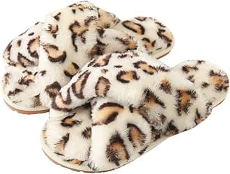 Womens & Girls Slippers Ladies Fluffy Plush House Slippers Cozy Open Toe Faux Fur Sliders for Girls Warm Sandals Indoor Winter