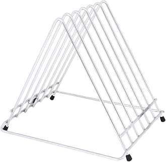 Chef Inox Cutting Board Rack Pot Lid Holder Chopping Board Organizer Stand Holder Kitchen Countertop Drain Storage Shelf To Hold, Cutting Boards - Silver