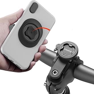 sincetop Bike Phone Mount,Mountain Bicycle Stem Cap Phone Holder,Universal Aluminum Handlebar Phone Clamp,MTB Road Bike Cycling Mobile Phone Clip,Quick Attach/Release 【Series C-2nd Gen】