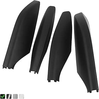 4pcs Matte Black Roof Rack Rail Leg End Cover for Lexus GX470 Toyota Land Cruiser Prado FJ120 2003-2009 Replaces 63493-60060-C1 63494-60050-C1