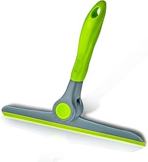 DSV Standard Squeegee for Window Cleaning, All Purpose Window Cleaner Tool for Car Windshield, Window, Mirror, Glass Door | Mini Squeegee for Home | 10" Blade and 8.3" Long Handle