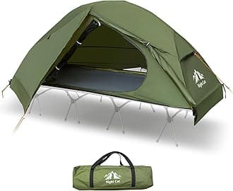 Night Cat 1-Person Camping Tent: Lightweight Waterproof Hiking Tent for Adult Cot Not Included